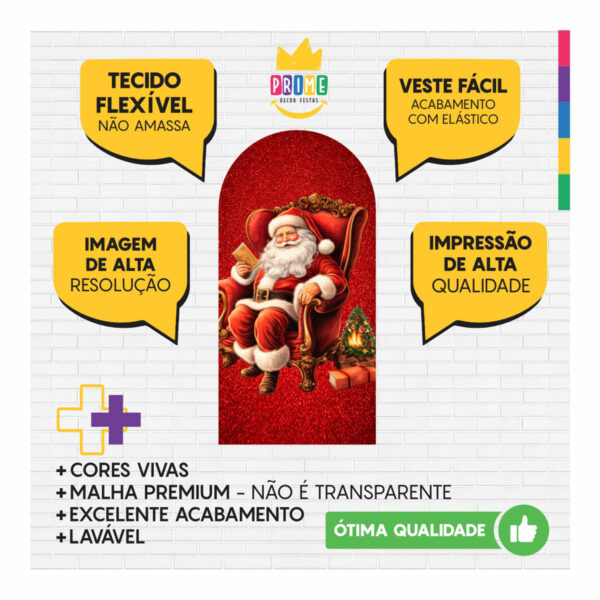 Painel De Festa Romano Decorativo Natal CLD746 - Image 3