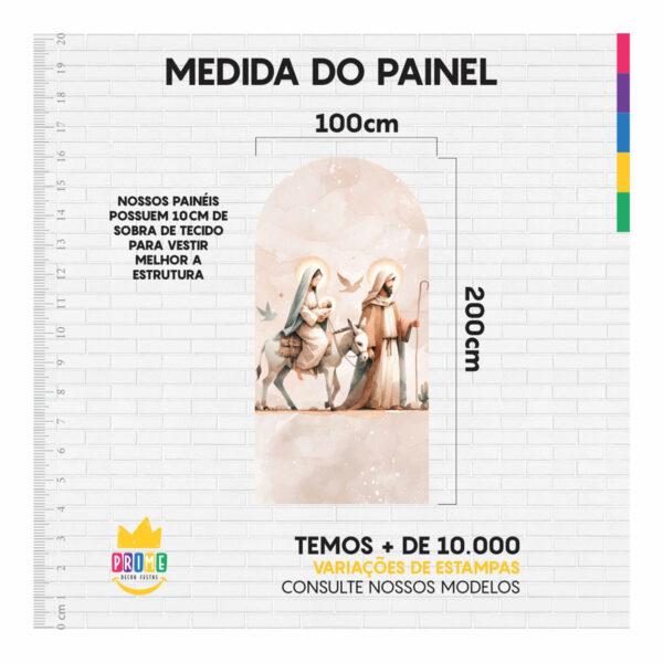Painel De Festa Romano Decorativo Natal CLD747 - Image 4