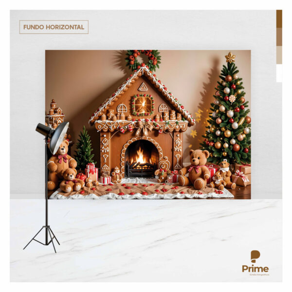 Fundo Fotográfico Natal Tecido 2,20m x 1,50m F1306 - Image 4