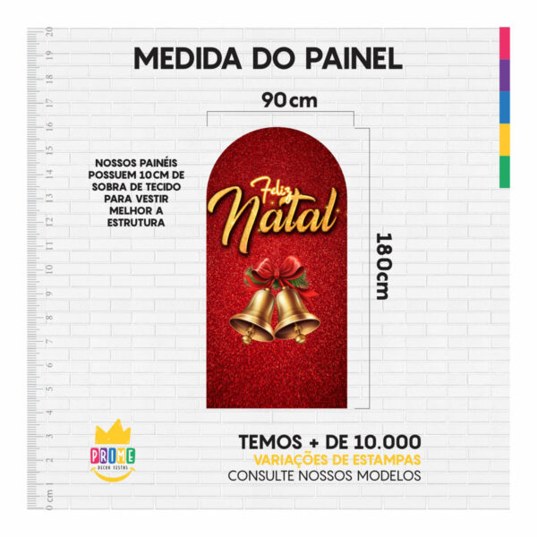 Painel De Festa Romano Decorativo Natal CLD745 - Image 4
