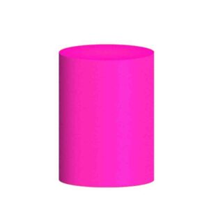 Capa para Cilindro Rosa Fluorescente Individual em Tecido