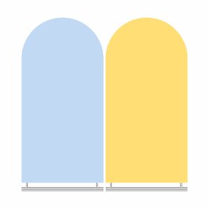 Painel Romano Decorativo Cor Lisa Azul Topázio-Amarelo 740