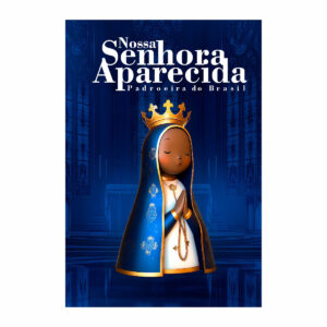 Painel de Festa Retangular Nossa Senhora Aparecida 3D 1,50m x 2,20 Casadinho
