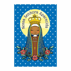 Painel de Festa Retangular Nossa Senhora Aparecida 3D 1,50m x 2,20 Casadinho