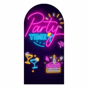 Painel De Festa Romano Decorativo Neon
