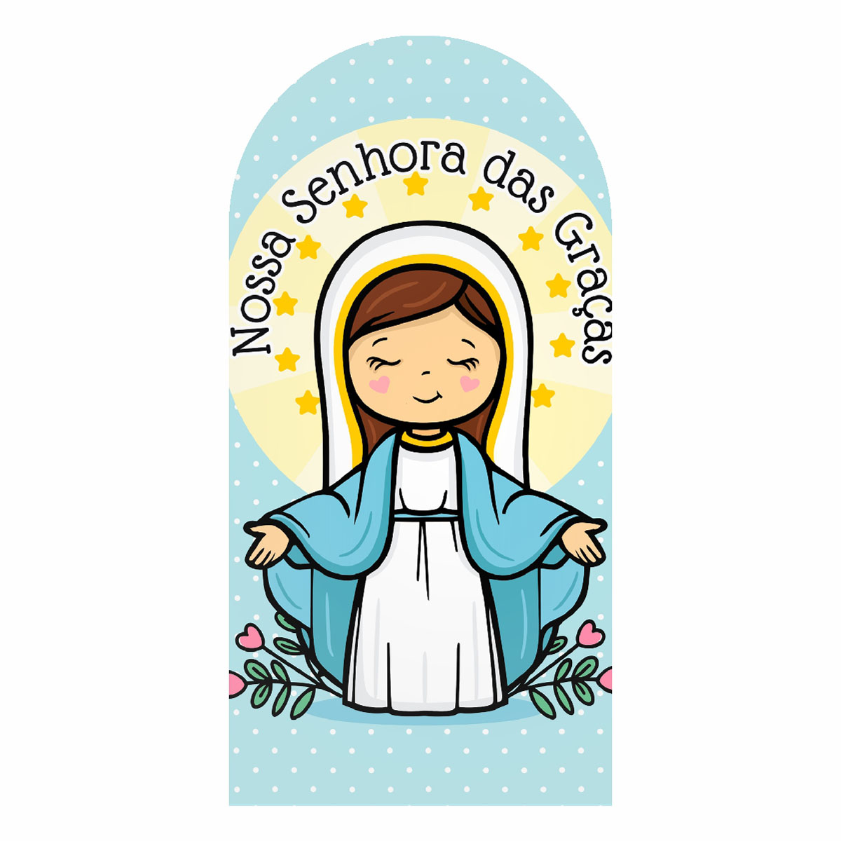 Painel De Festa Romano Decorativo Nossa Senhora das Graças