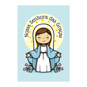 Painel de Festa Retangular Nossa Senhora das Graças 3D 1,50m x 2,20 Casadinho