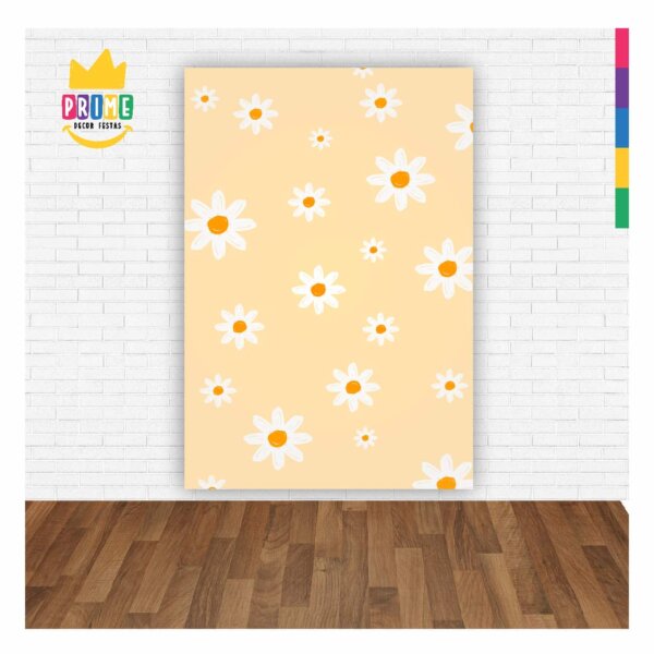 Painel de Festa Retangular Margarida 3D 1,50m x 2,20 Casadinho - Image 2