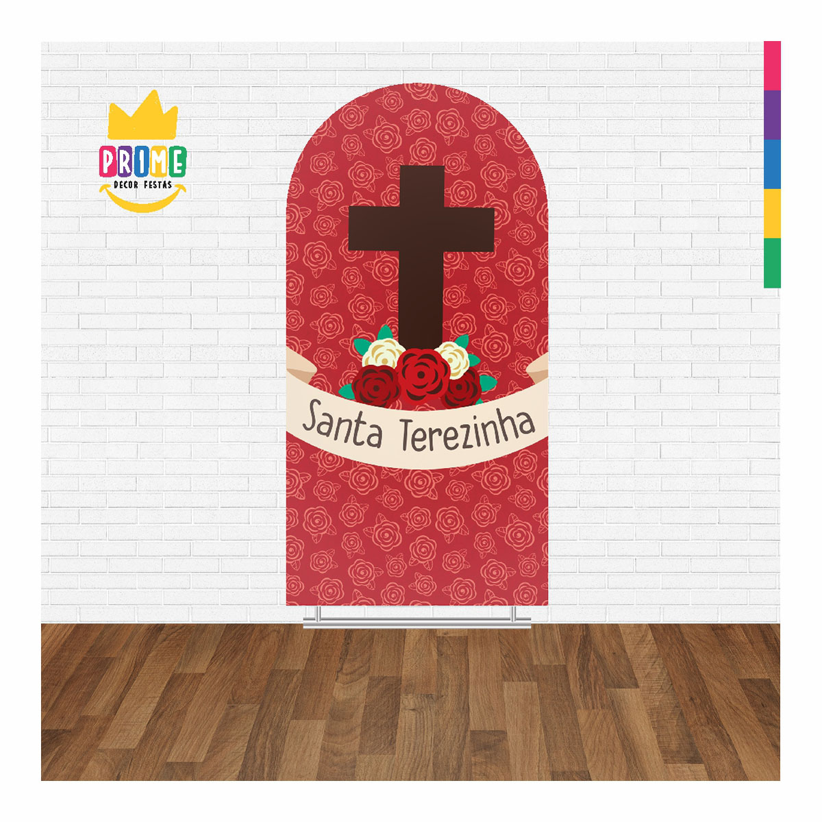 Painel De Festa Romano Decorativo Santa Terezinha - Imagem 2