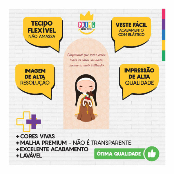 Painel De Festa Romano Decorativo Santa Terezinha - Image 3