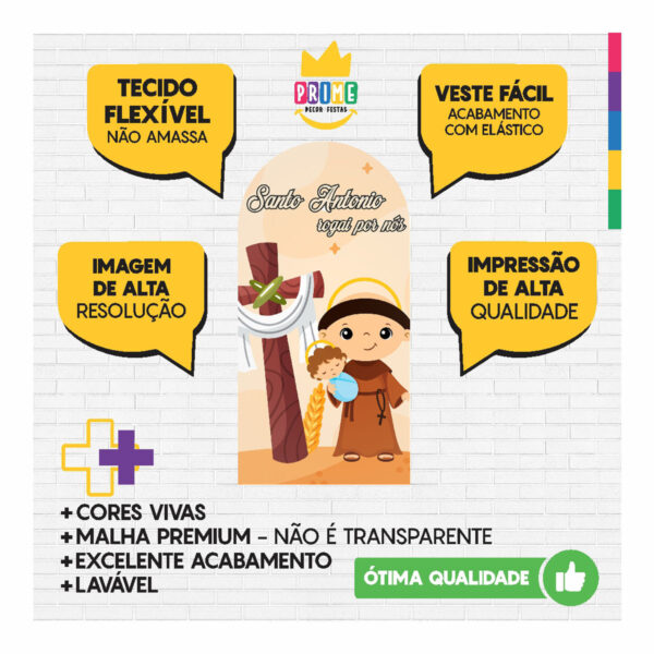 Painel De Festa Romano Decorativo Santo Antônio - Image 3