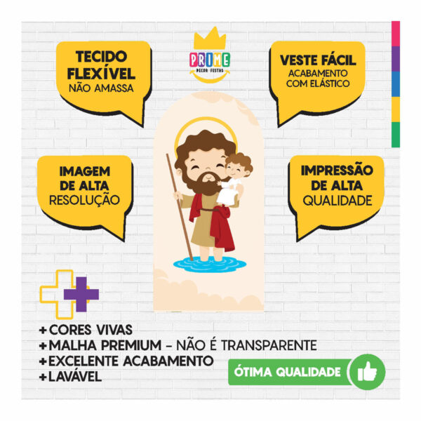 Painel De Festa Romano Decorativo São Cristóvão - Image 3