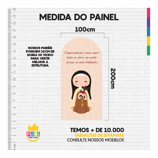 Painel De Festa Romano Decorativo Santa Terezinha - Image 4