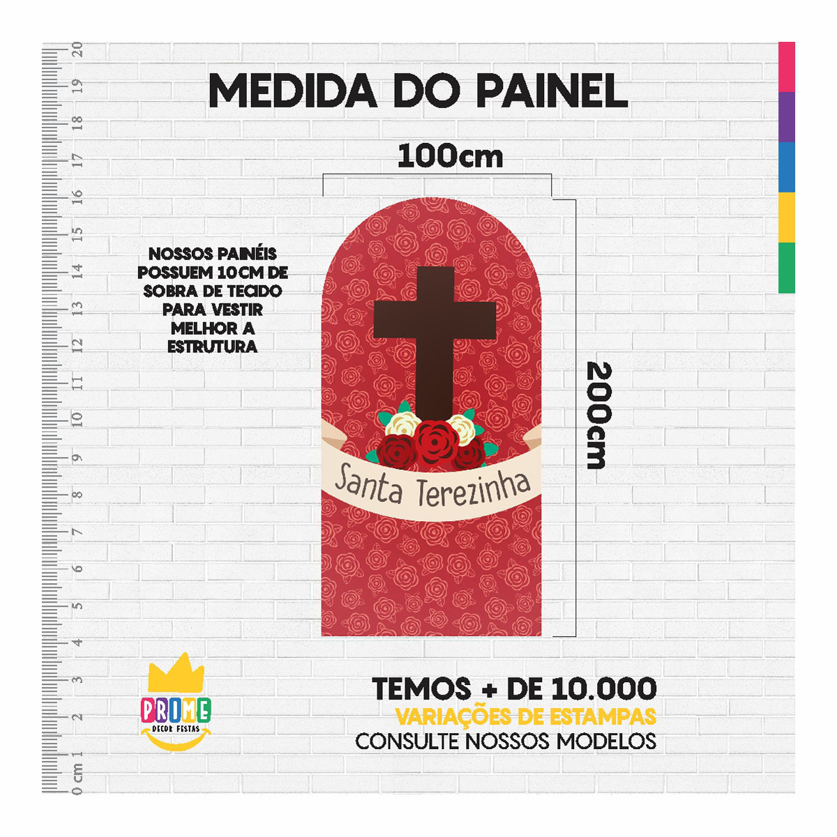 Painel De Festa Romano Decorativo Santa Terezinha - Imagem 5