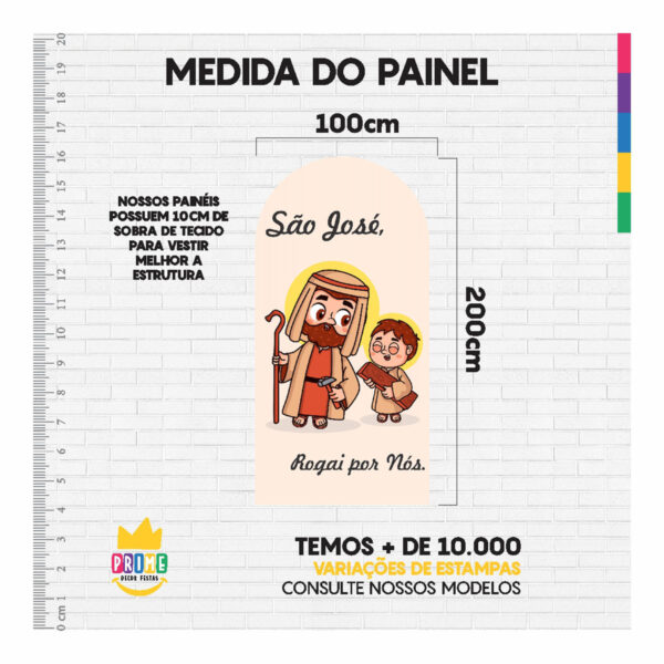 Painel De Festa Romano Decorativo São José - Image 4