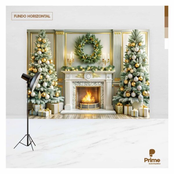 Fundo Fotográfico Natal Tecido 2,20m x 1,50m F1338 - Image 4