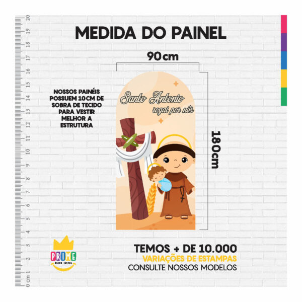 Painel De Festa Romano Decorativo Santo Antônio - Image 5