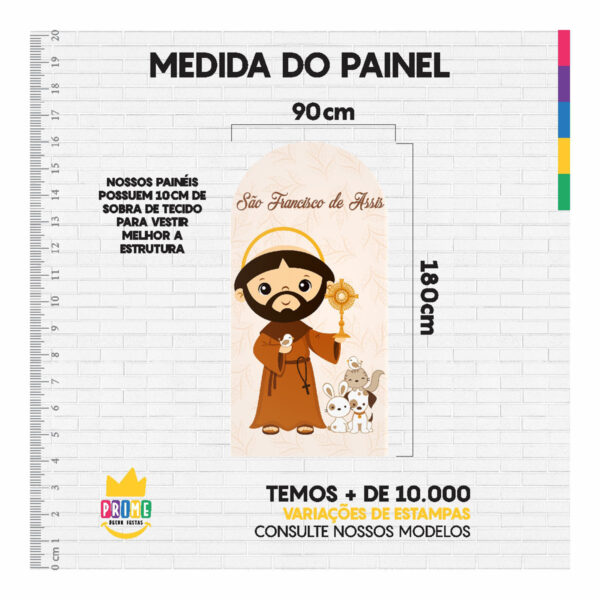 Painel De Festa Romano Decorativo São Francisco - Image 4
