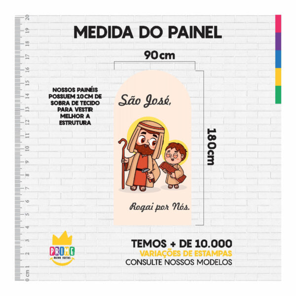 Painel De Festa Romano Decorativo São José - Image 5