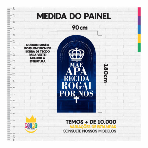 Painel De Festa Romano Decorativo Nossa Senhora Aparecida - Image 5