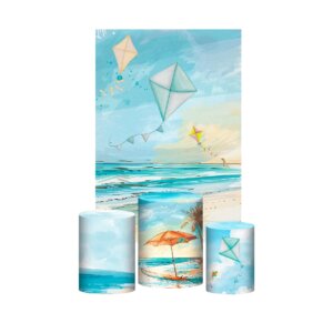 Kit Casado Pipa 3d Trio Capa Cilindro + Retangular Tecido