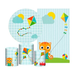 Kit Pipa Painel Redondo + Trio Capas + Retangular Tecido