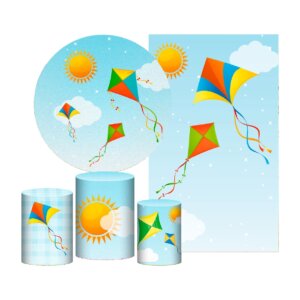 Kit Pipa Painel Redondo + Trio Capas + Retangular Tecido