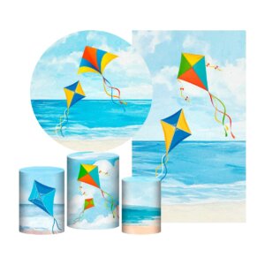 Kit Pipa Painel Redondo + Trio Capas + Retangular Tecido