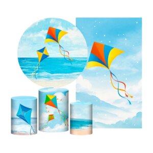 Kit Pipa Painel Redondo + Trio Capas + Retangular Tecido