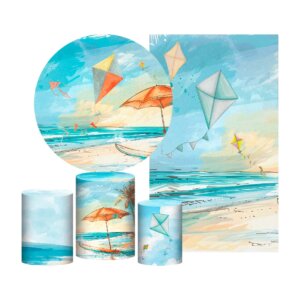 Kit Pipa Painel Redondo + Trio Capas + Retangular Tecido