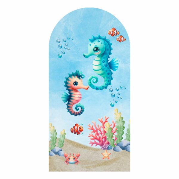 Painel De Festa Romano Decorativo Fundo do Mar