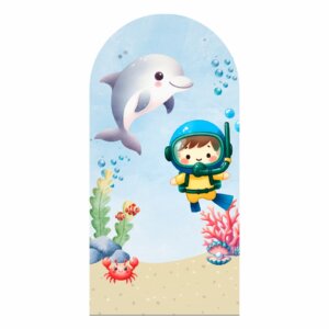 Painel De Festa Romano Decorativo Fundo do Mar