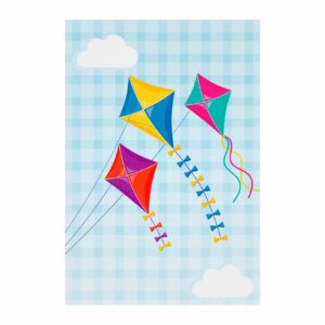 Painel de Festa Retangular Pipa Casadinho 3D 1,50m x 2,20