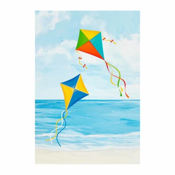 Painel de Festa Retangular Pipa Casadinho 3D 1,50m x 2,20