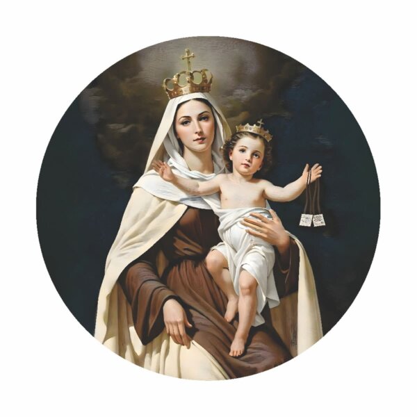Painel Redondo 3D Nossa Senhora Tecido Sublimado 1,50m x 1,50m