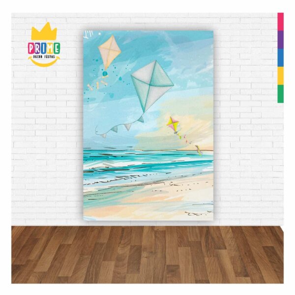 Painel de Festa Retangular Pipa Casadinho 3D 1,50m x 2,20 - Image 2