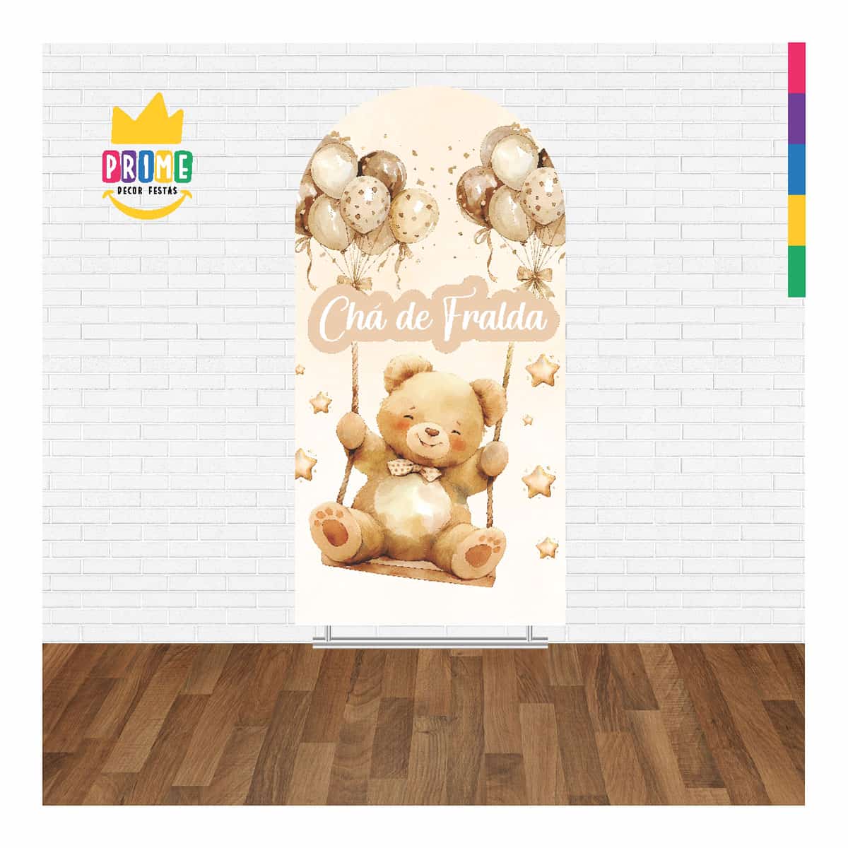 Painel De Festa Romano Decorativo Chá de Fralda - Imagem 2