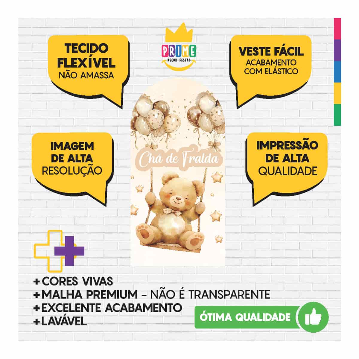 Painel De Festa Romano Decorativo Chá de Fralda - Imagem 3