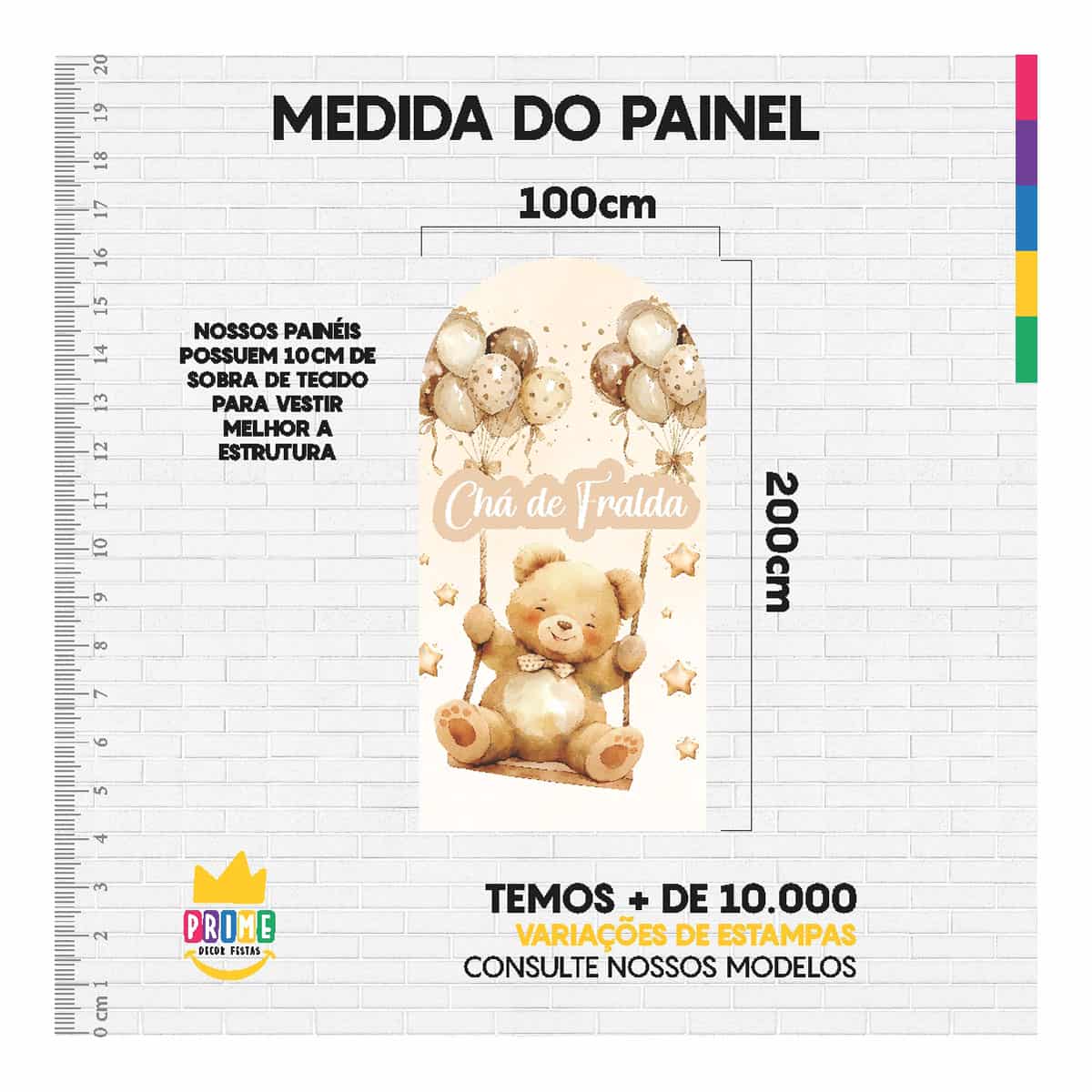 Painel De Festa Romano Decorativo Chá de Fralda - Imagem 4