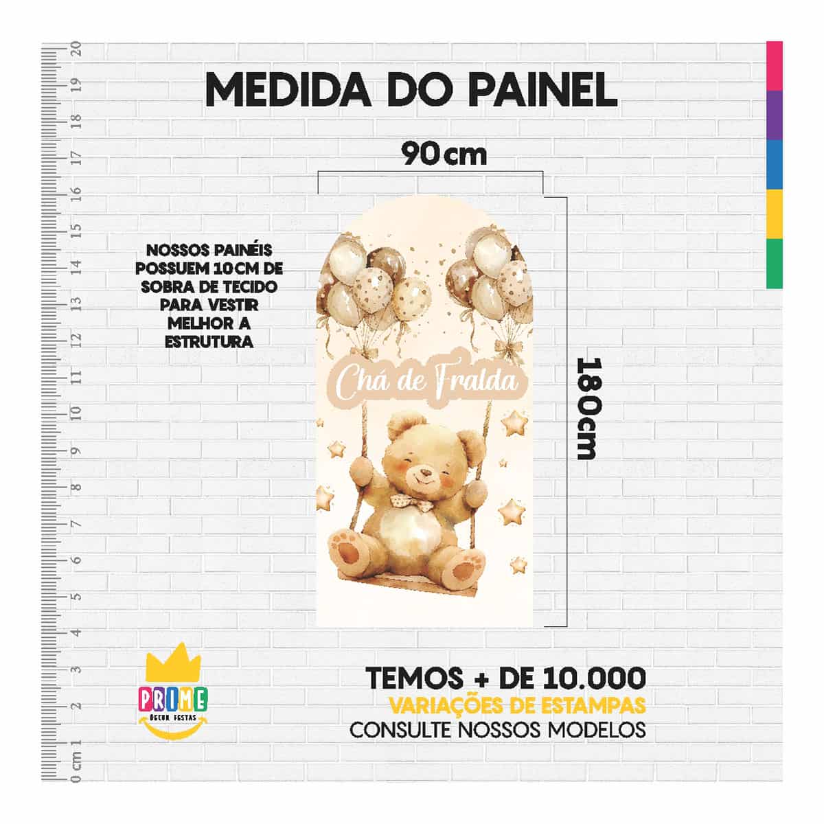 Painel De Festa Romano Decorativo Chá de Fralda - Imagem 5