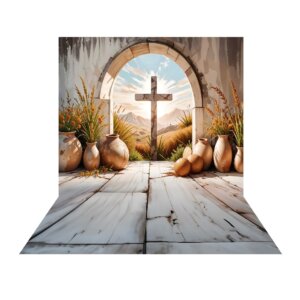 Fundo Fotográfico Páscoa Religiosa Tecido 2,20m x 1,50m F1486