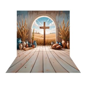 Fundo Fotográfico Páscoa Religiosa Tecido 2,20m x 1,50m F1487