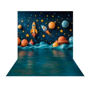 Fundo Fotográfico Astronauta Tecido 2,20m x 1,50m F1417