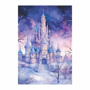Painel de Festa Retangular Castelo Casadinho 3D 1,50m x 2,20