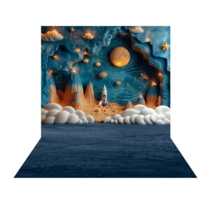 Fundo Fotográfico Astronauta Tecido 2,20m x 1,50m F1421