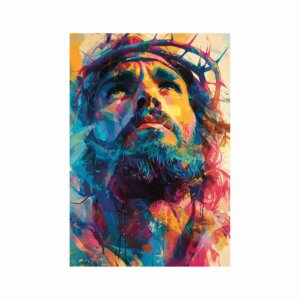 Painel Jesus Pintura Para Quadro Somente Tecido 1,00m x 1,50m