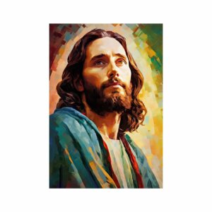 Painel Jesus Cristo Para Quadro Somente Tecido Oxford 1,00m x 1,50m