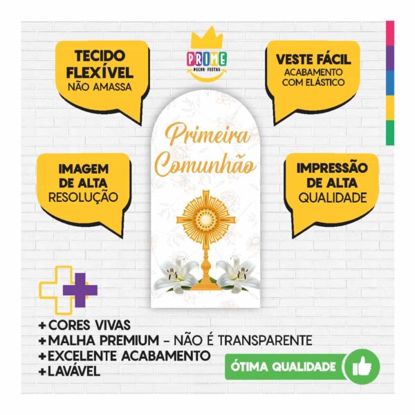 Painel De Festa Romano Decorativo Primeira Eucaristia - Image 3