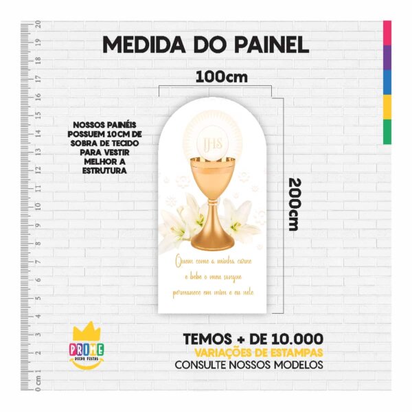Painel De Festa Romano Decorativo Primeira Eucaristia - Image 4