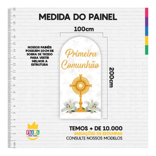 Painel De Festa Romano Decorativo Primeira Eucaristia - Image 4